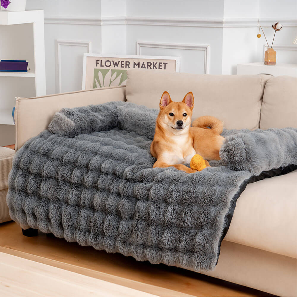 Flauschiges Beruhigendes Sofaschutz Hundebett Haustiermatte