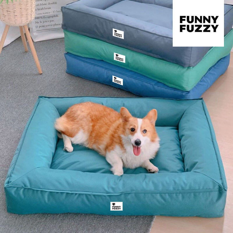 Vollständig Orthopädisches Wasserabweisendes Hundebett mit Rundum-Unterstützung für Große Hunde