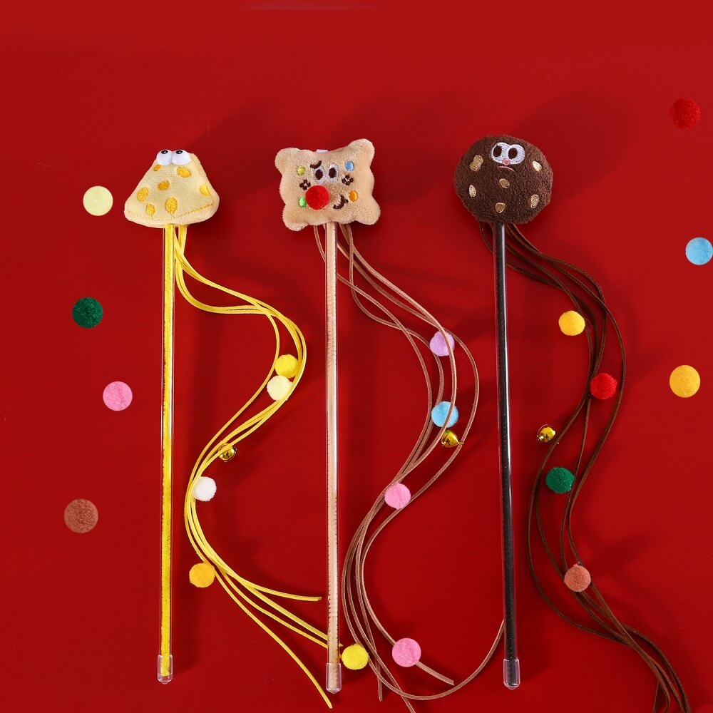 Lustiges Katzen-Teaser-Stick-Set