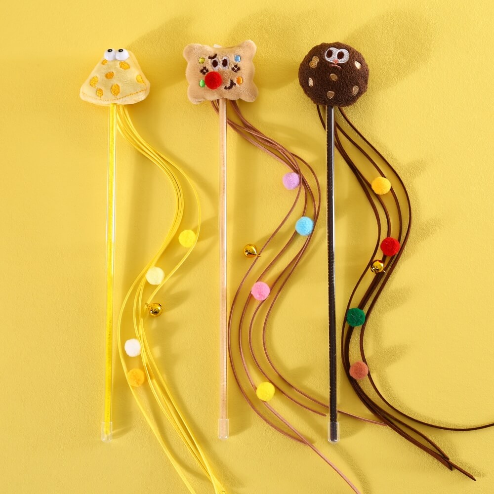 Lustiges Katzen-Teaser-Stick-Set