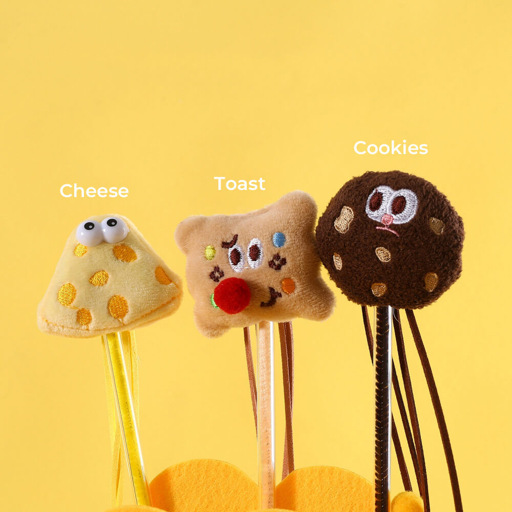 Lustiges Katzen-Teaser-Stick-Set