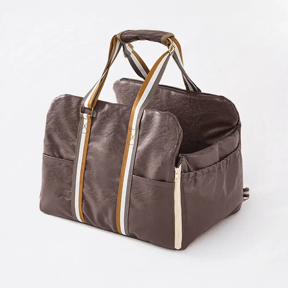 Deluxe Kunstleder Sicherheitsmittelkonsole Haustier Autositz und Trägersystem 3-in-1