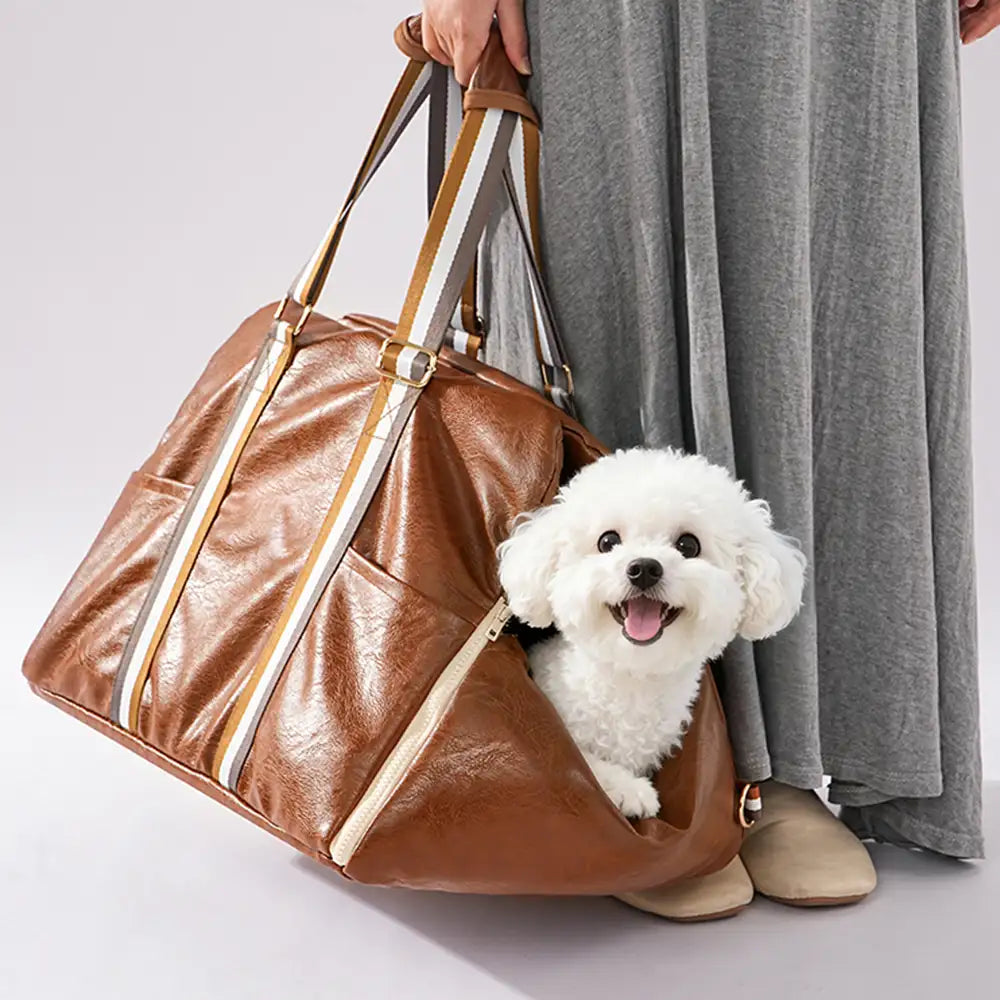 Deluxe Kunstleder Sicherheitsmittelkonsole Haustier Autositz und Trägersystem 3-in-1