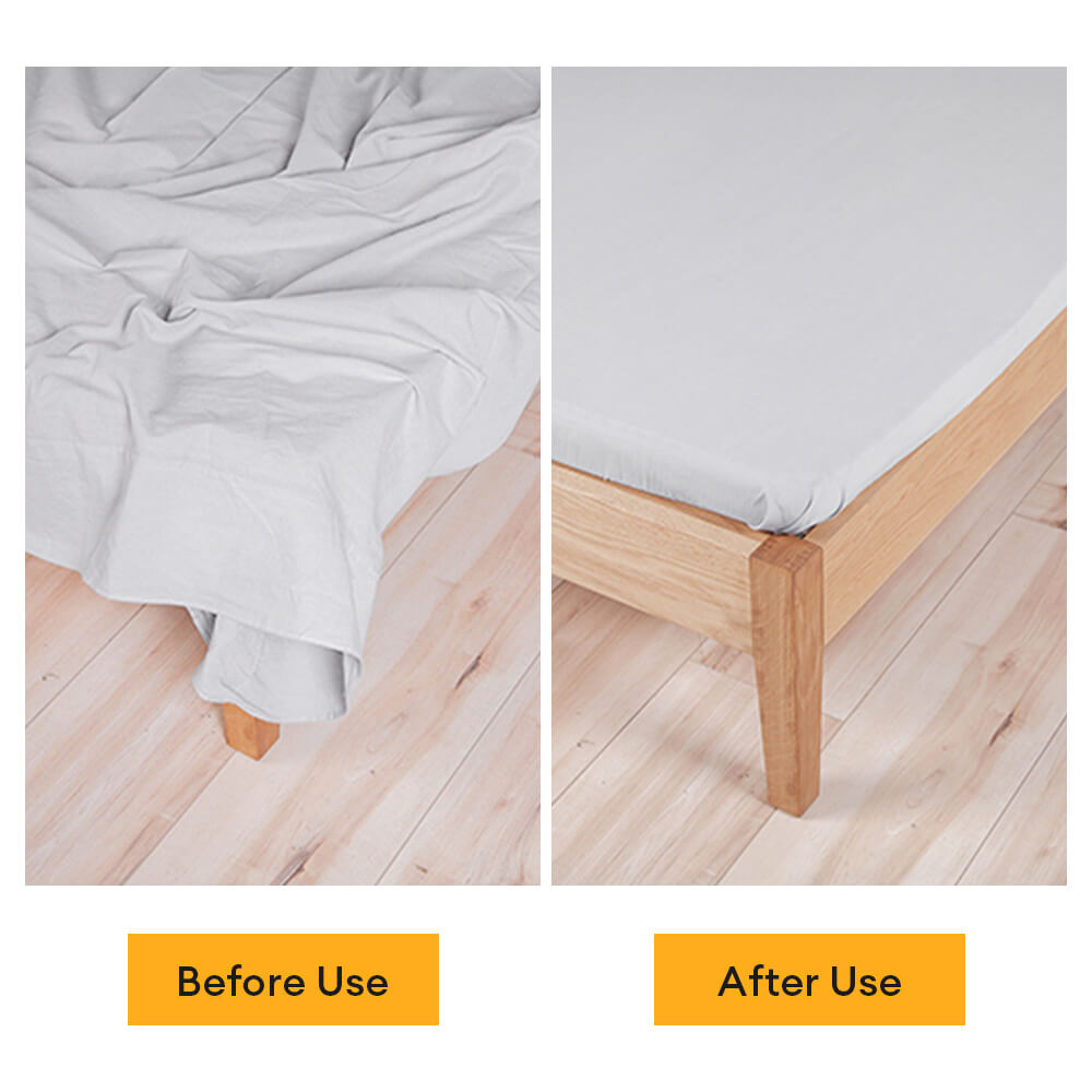 Verstellbare rutschfeste elastische Bettlakenriemen mit Metallclips