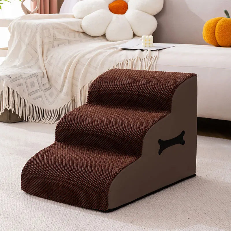 Verstellbare Hundetreppe mit rutschfester Rampe