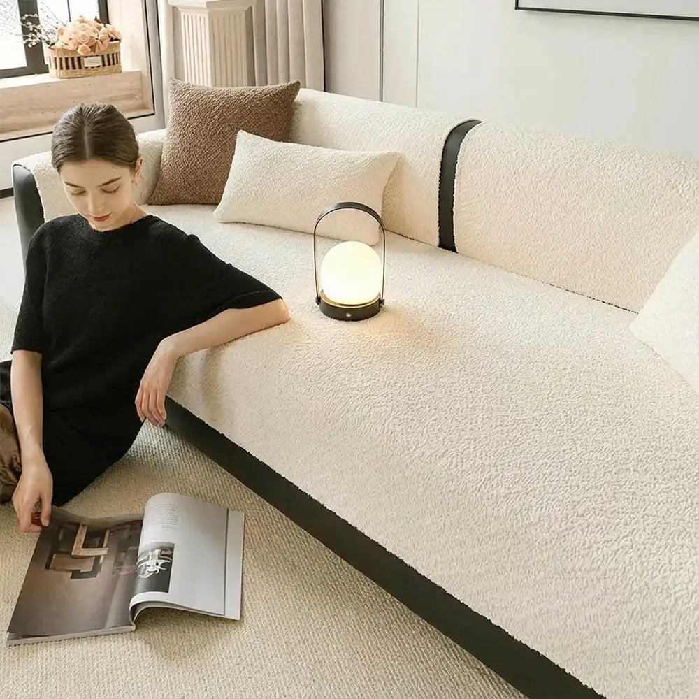 Allwetter Atmungsaktive Chenille Kratzfeste Sofa Schutz Hülle