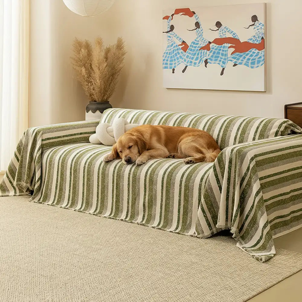 Alljahres atmungsaktive Chenille kratzfeste Sofa Schutzbezug Couchbezug