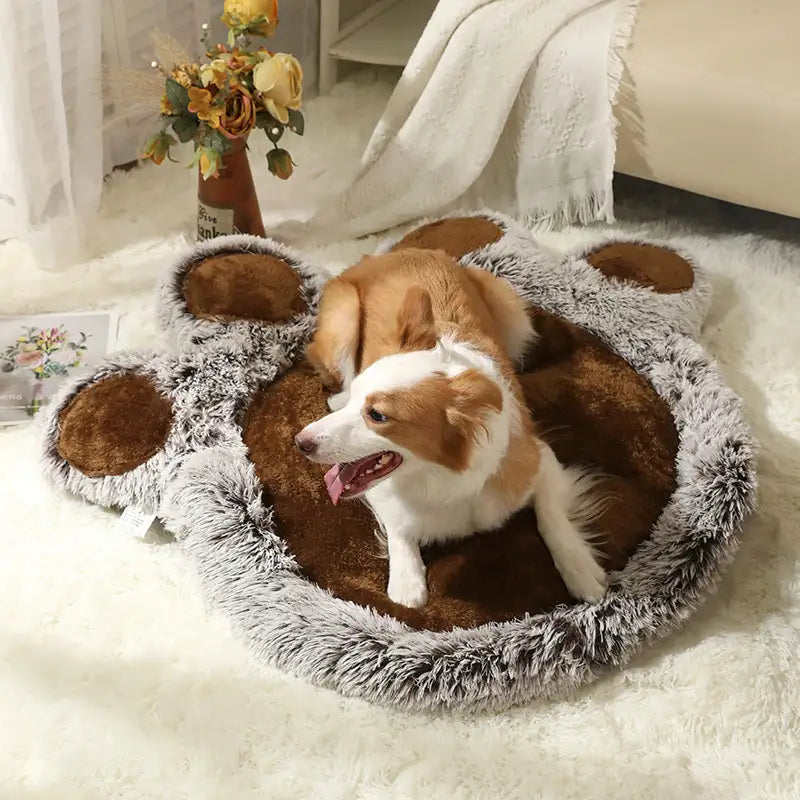Bärenpfoten-Plüsch Fluffy Bequem Großraum Haustiermatte Hundematte