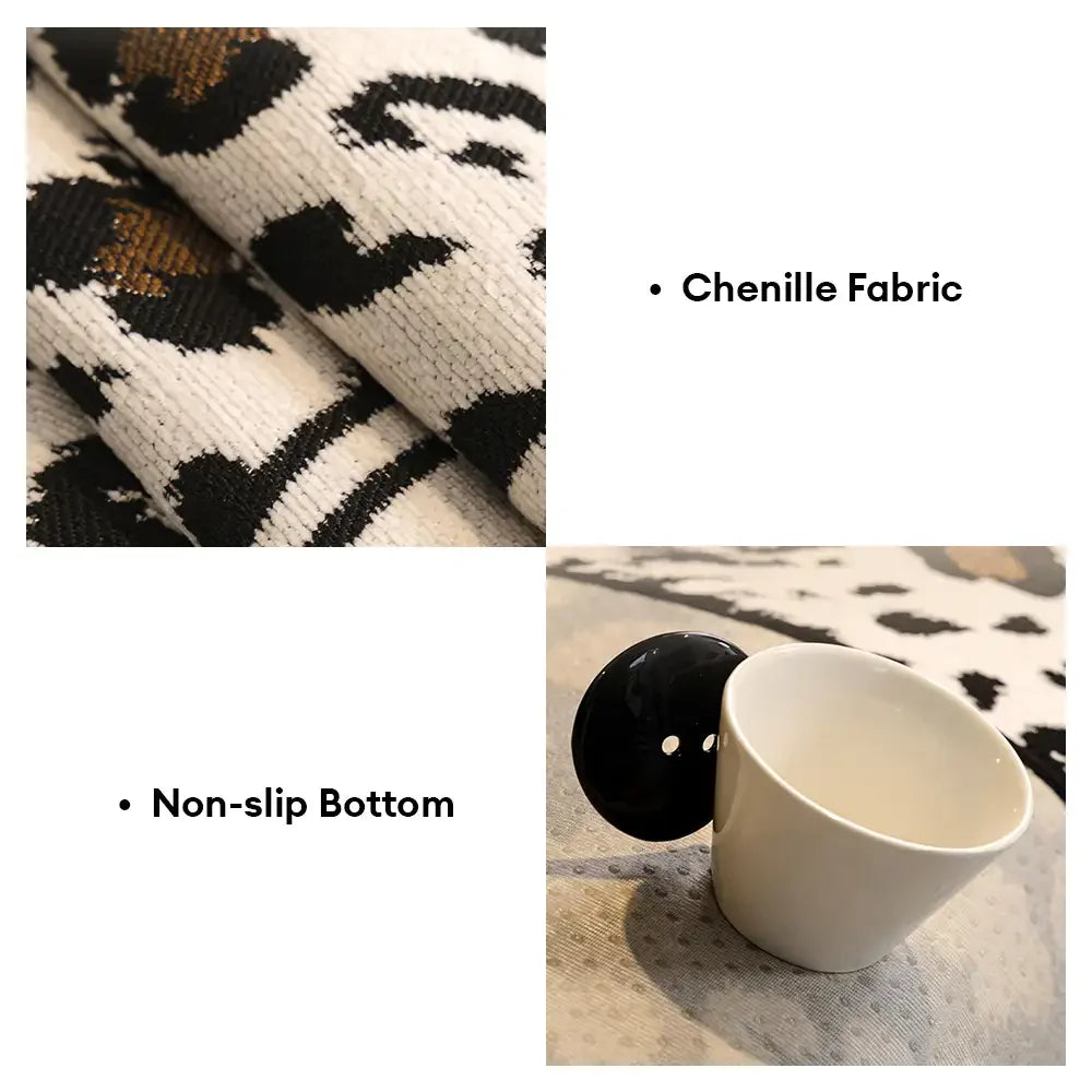 Chenille Ganzjahres unregelmäßig geformtes rutschfestes Sofakissen