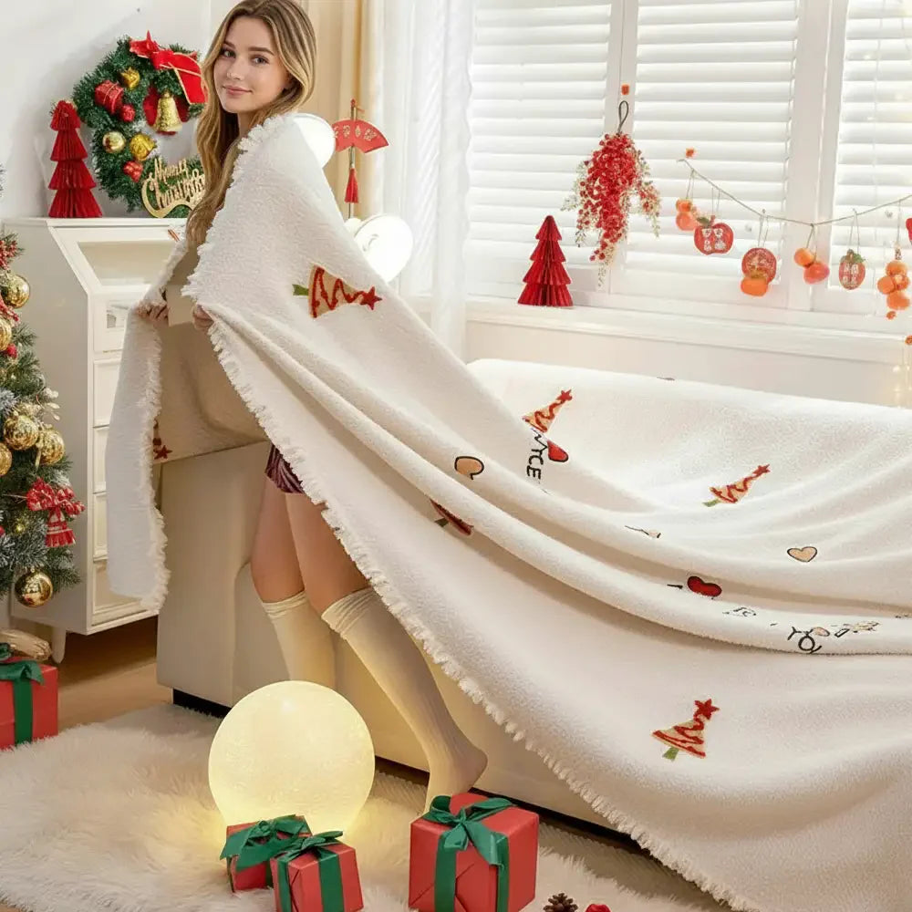 Weihnachtsbaum Schick Dickes Plüsch Sofa Decke Couchbezug