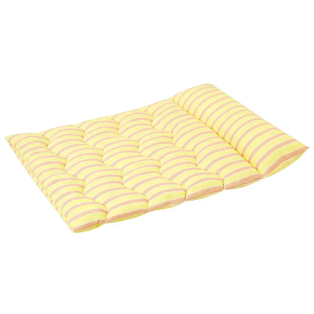 Farbblockierte gestreifte atmungsaktive doppelseitige weiche Haustiermatte