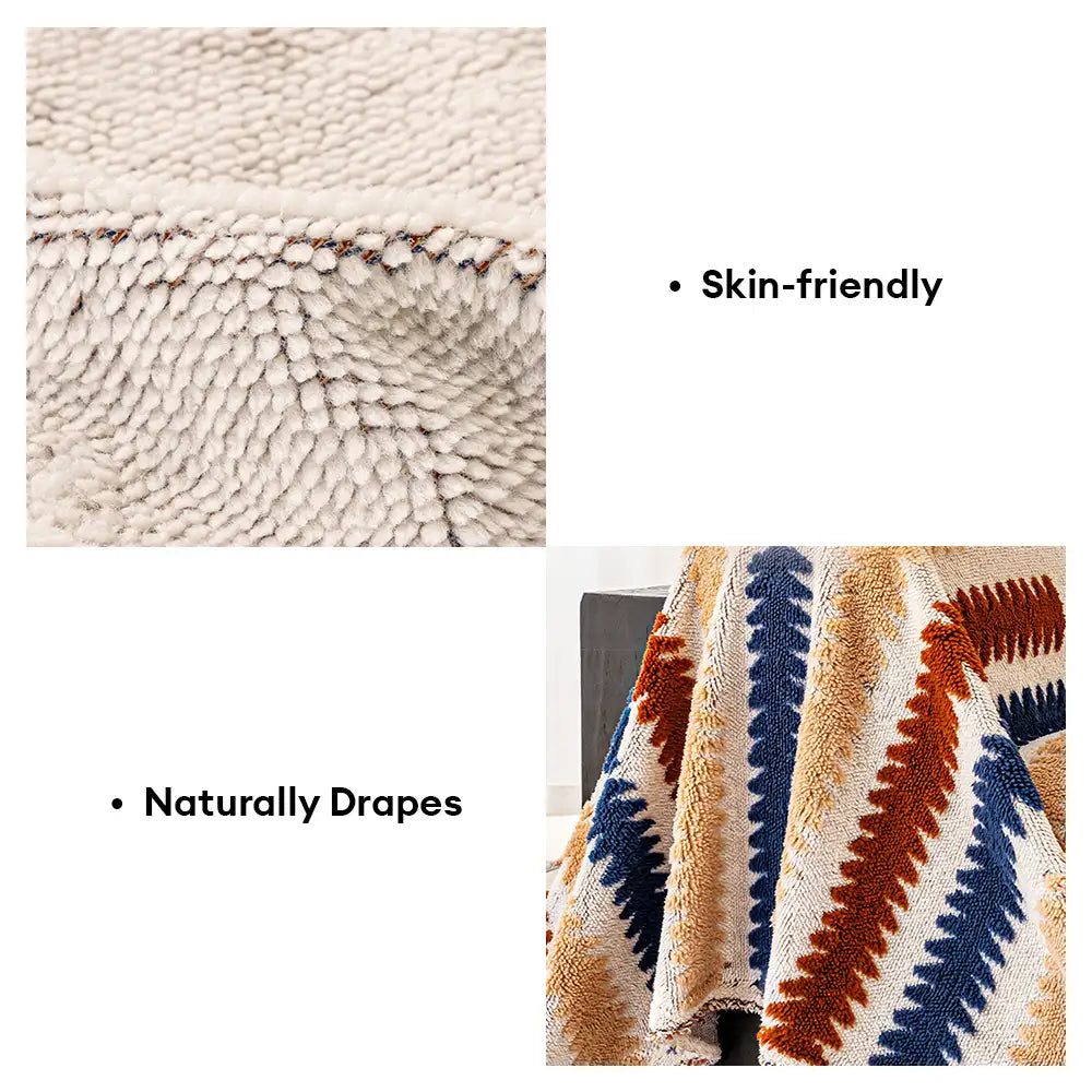 Bunte farbblockierte anti-Kratzer Plüsch Sofa-Schutzhülle