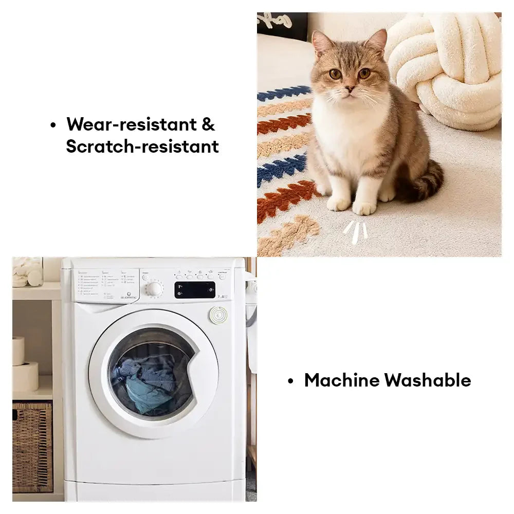 Bunte farbblockierte anti-Kratzer Plüsch Sofa-Schutzhülle