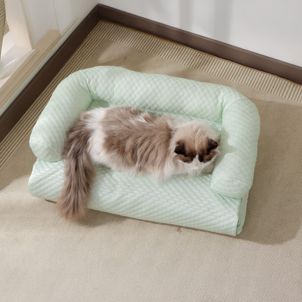Kühlung 2 in 1 Große abnehmbare Katzen- und Hundematte Couchbezug