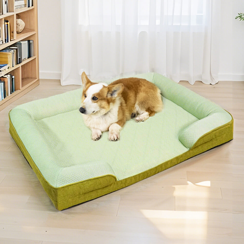 Kühlendes orthopädisches waschbares großes Hundesofa - Außenbereich