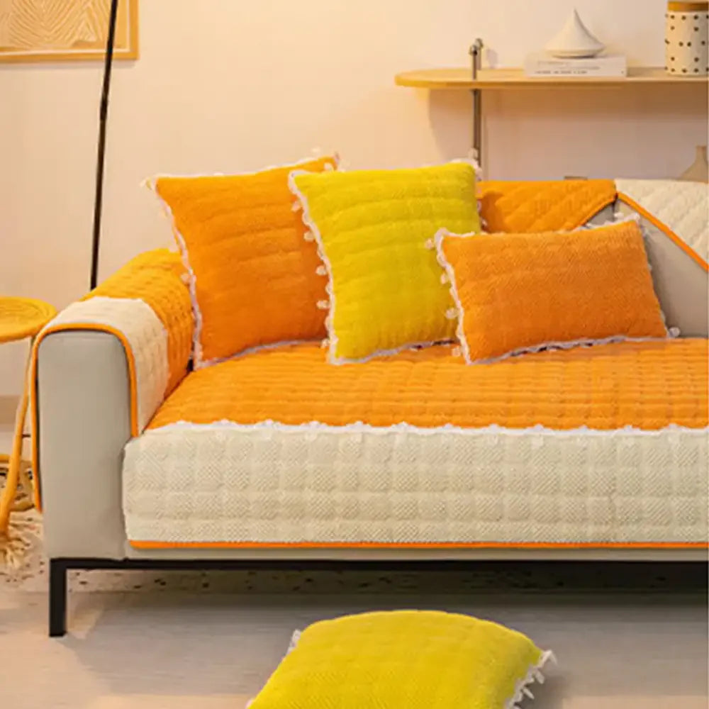 Corduroy Warm Kratzfeste Sofa-Schutzhülle