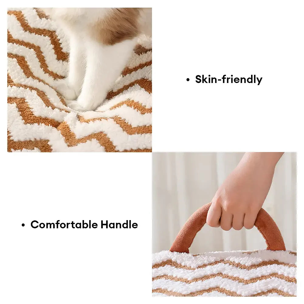 Gemütliches, tragbares Hundebett mit Dach – halbgeschlossen, warm und langlebig