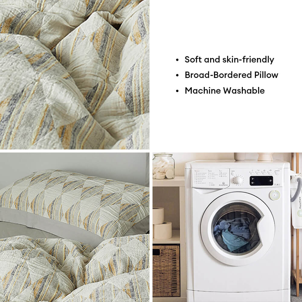 Diamant-Jacquard Doppelschicht Falten-Bettwäsche-Set