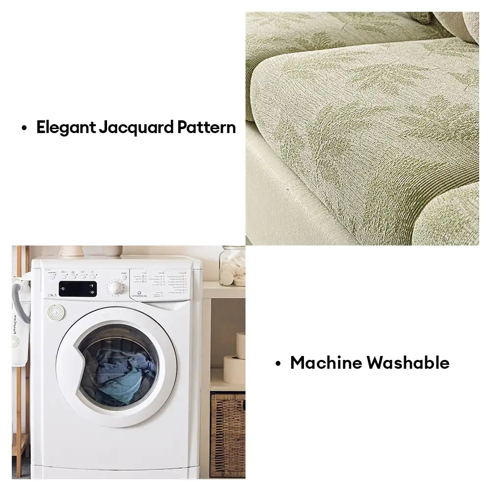 Elastischer Chenille Ganzjahres-Anti-Kratzer Couchbezug mit vollem Schutz