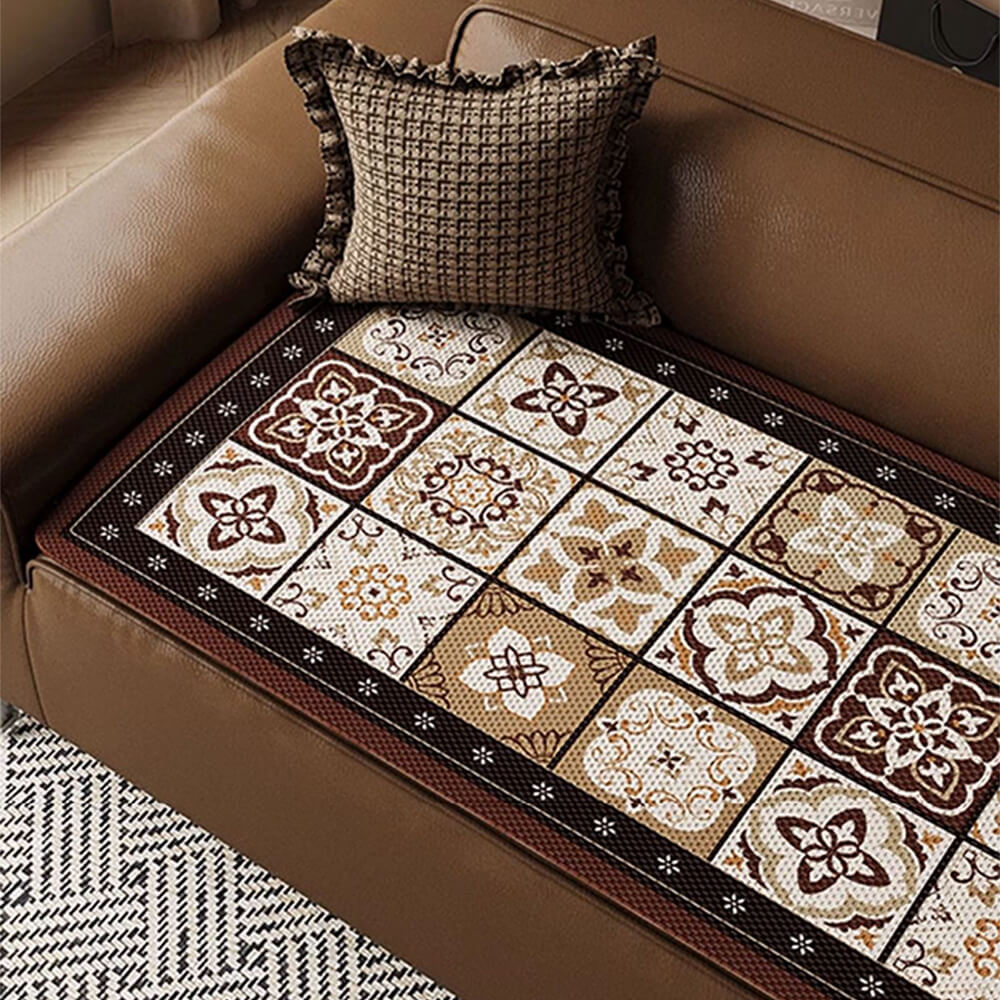 Eleganter Atmungsaktiver Sofabezug aus Eisseide im Bohemian-Stil