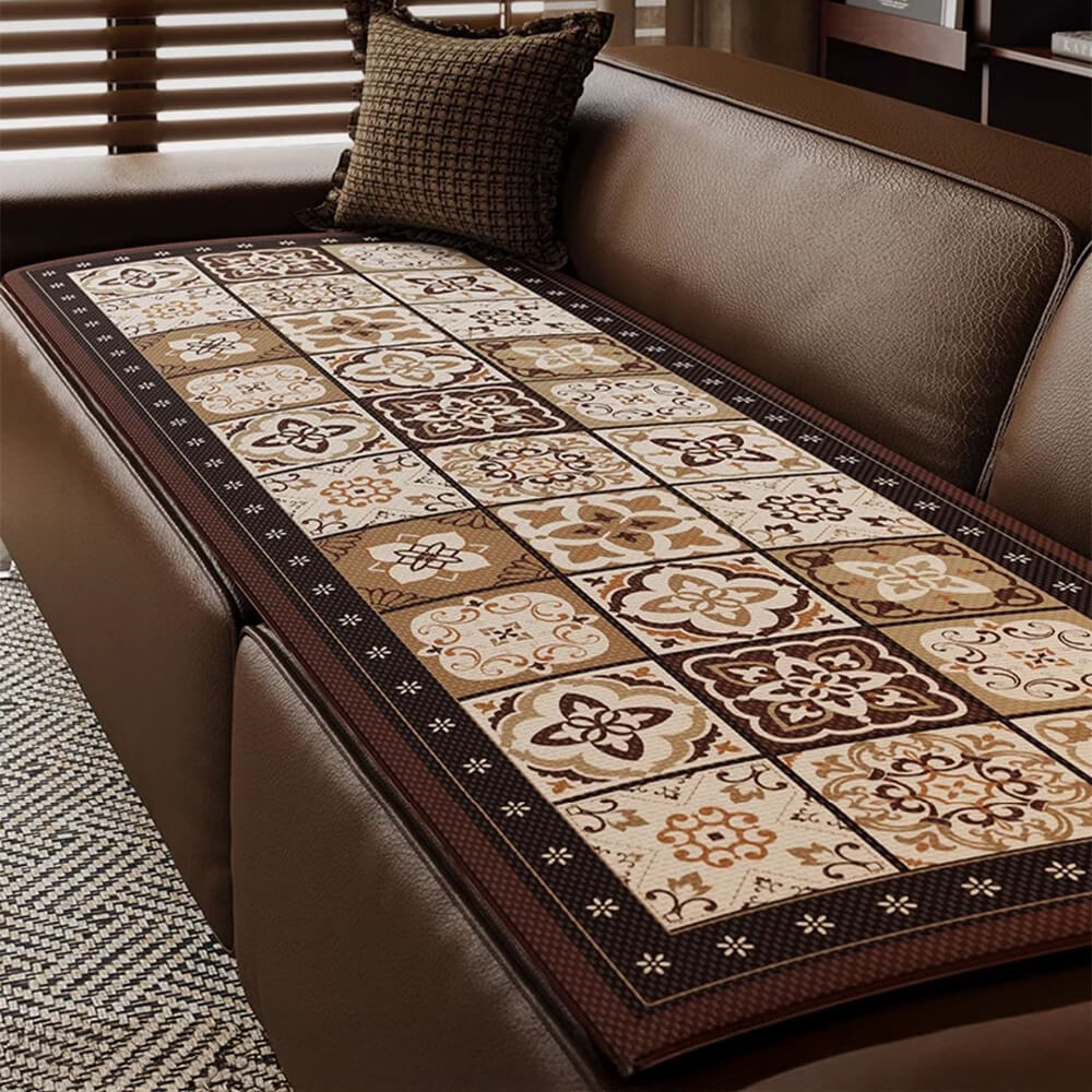 Eleganter Atmungsaktiver Sofabezug aus Eisseide im Bohemian-Stil