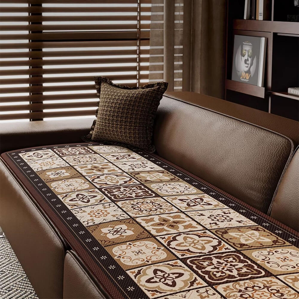 Eleganter Atmungsaktiver Sofabezug aus Eisseide im Bohemian-Stil