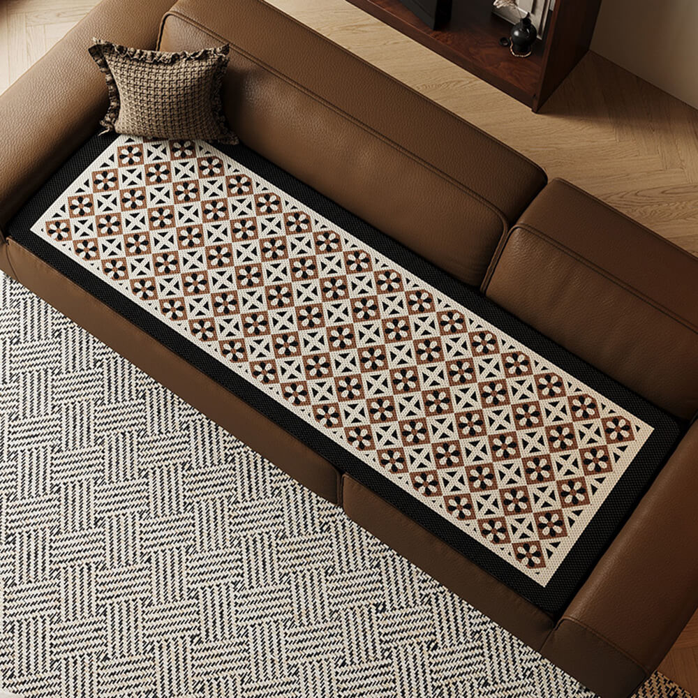 Eleganter Atmungsaktiver Sofabezug aus Eisseide im Bohemian-Stil