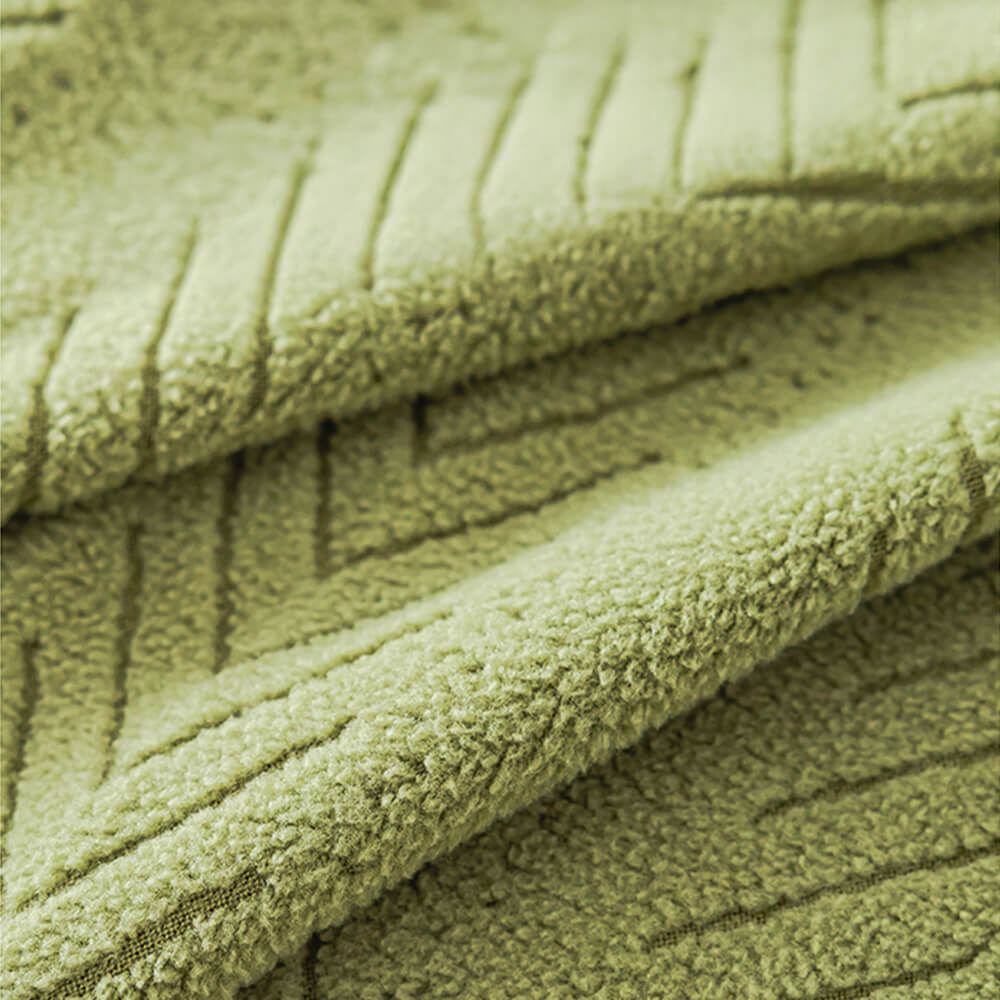 Elegante Fischgrät-Creme Ästhetik Stretch Magic Sofaüberzug