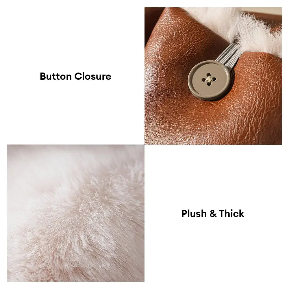 Faux-Leder Vintage Multifunktions Plüsch Hundebett Umwandelbarer Hund Autositz