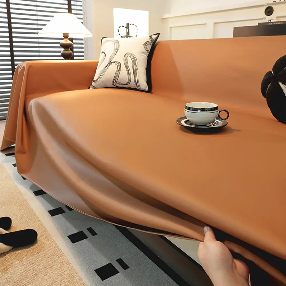 Kunstleder wasserdichte tierhaare-beständige Sofaschoner Couchbezug