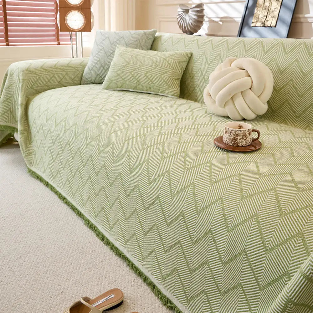 Faux-Leinen Kratzfester Möbel Schutzhülle Sofa Decke Couchbezug