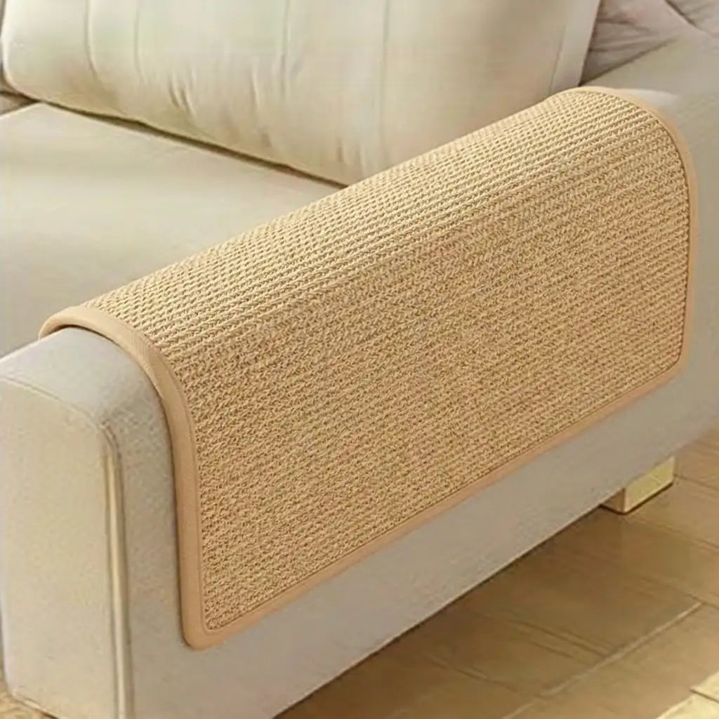 Faux Sisal Katzenkratzmatte Sofa-Schutz mit Klettverschluss