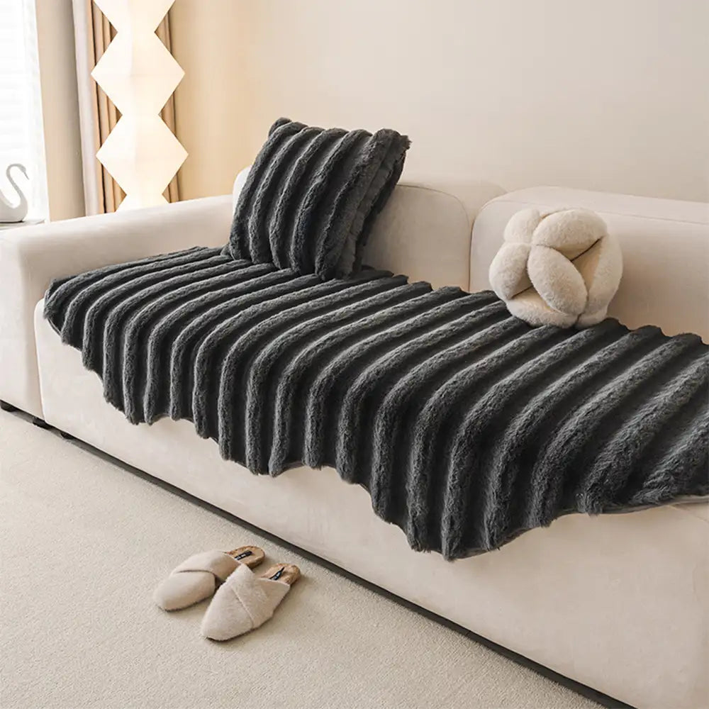 Fluffy Comfort Plüsch Möbel Schutz Dekorative Sofabettdecke