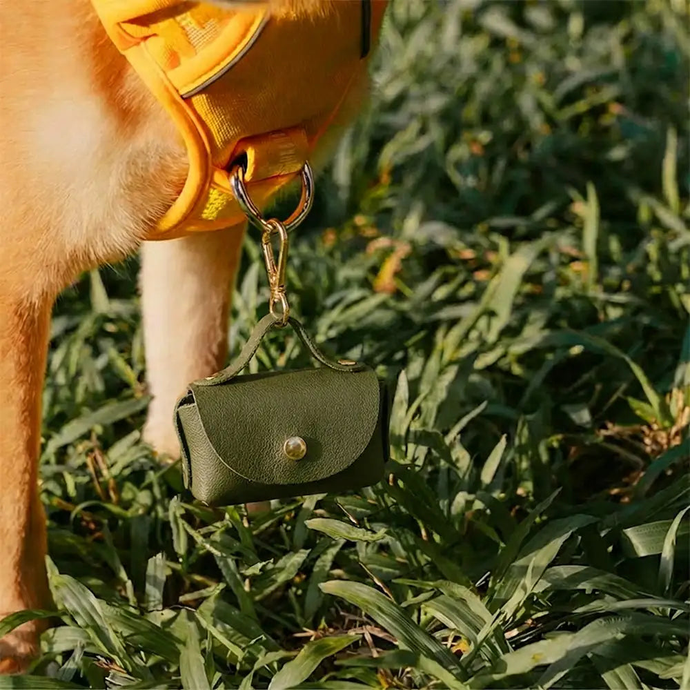Handtaschenstil Faux-Leder Hundekotbeutelspender