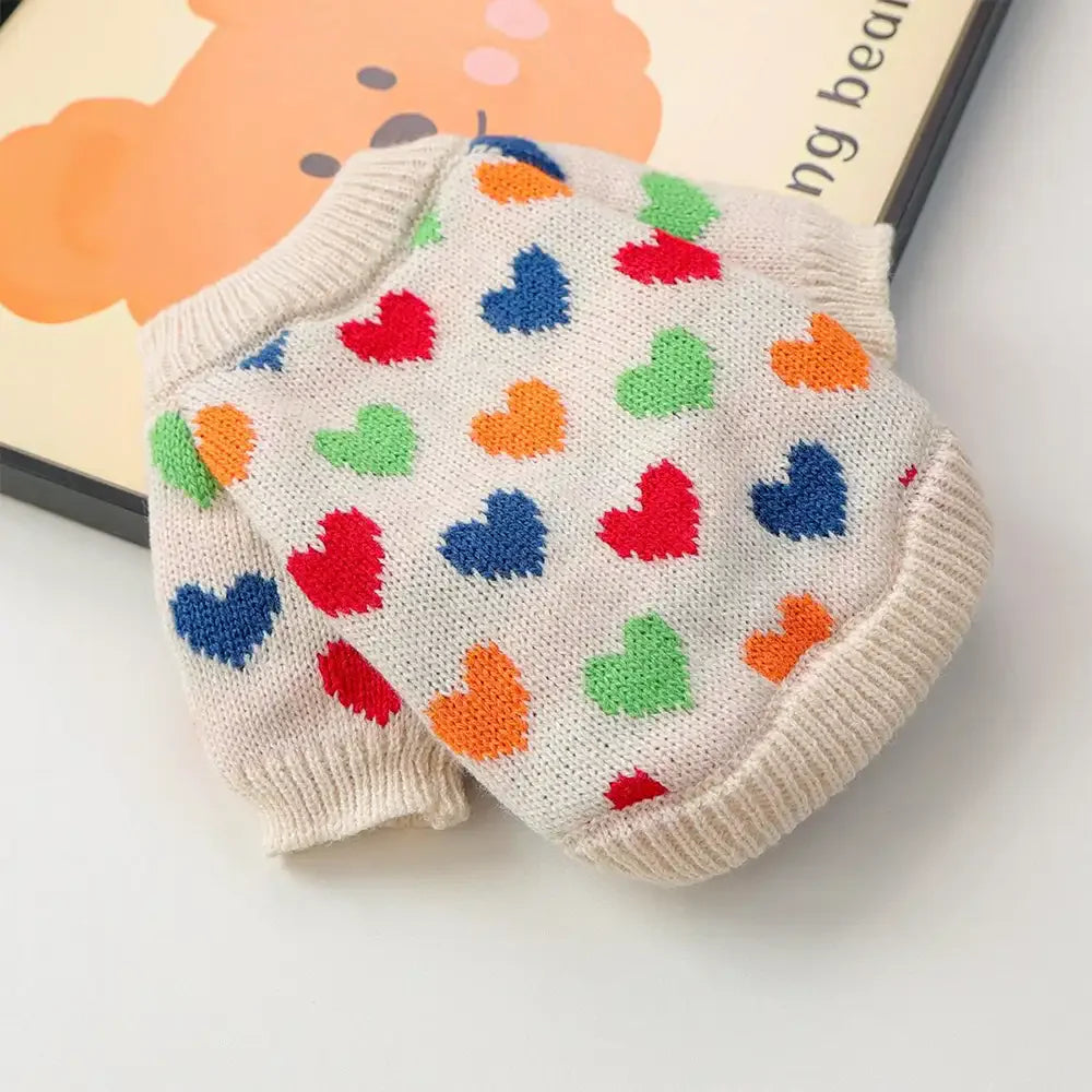 Herz-Muster Dackel Hund Pulli
