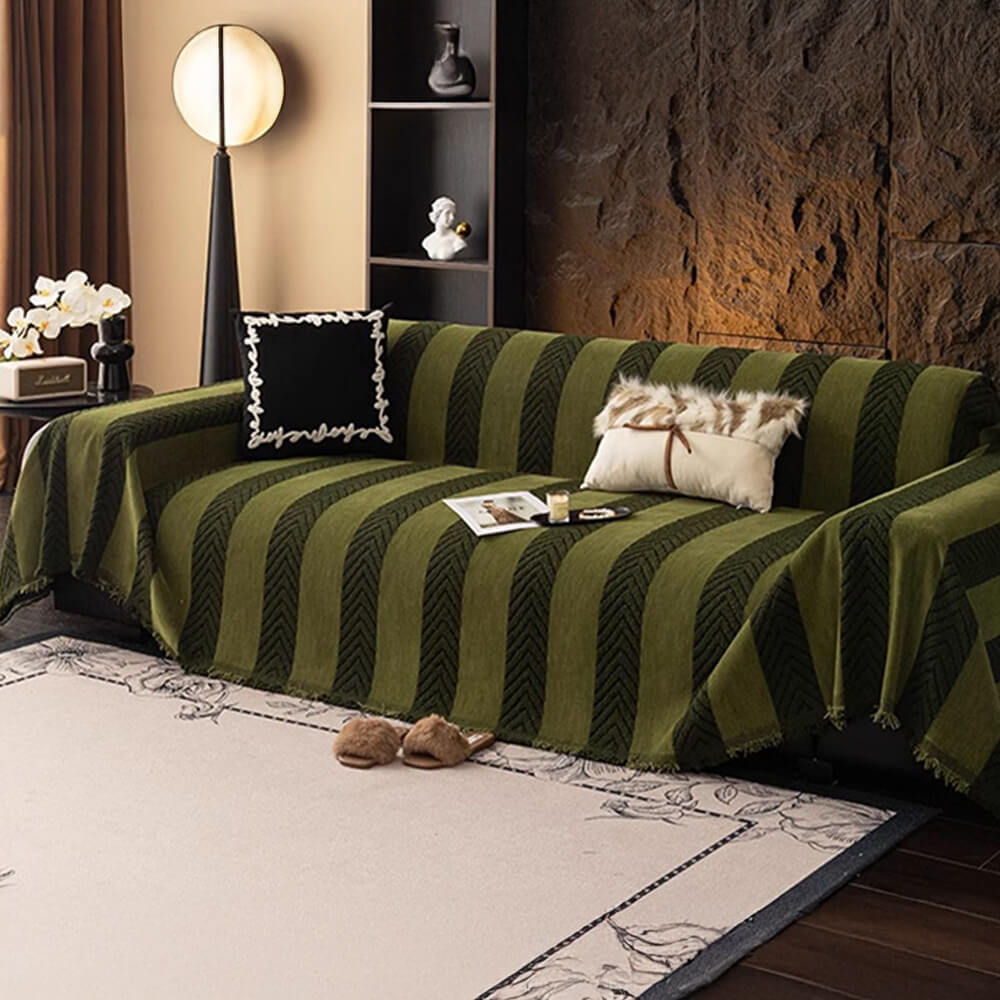 Heringbone Chenille langlebiger Wurfsofa-Bezug mit nahtloser Musterstickerei