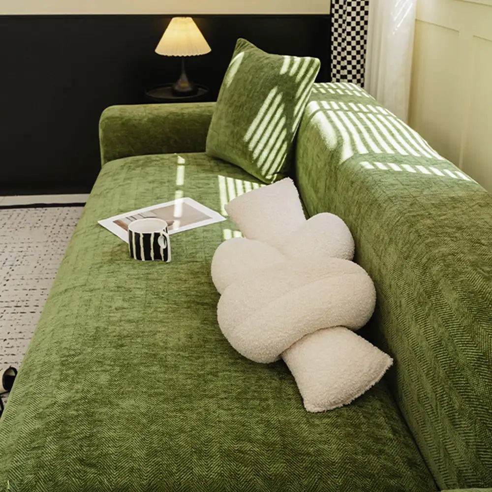 Rautenmuster Voller Schutz Bequemer Kratzfester Sofaschutz Magische Sofaabdeckung