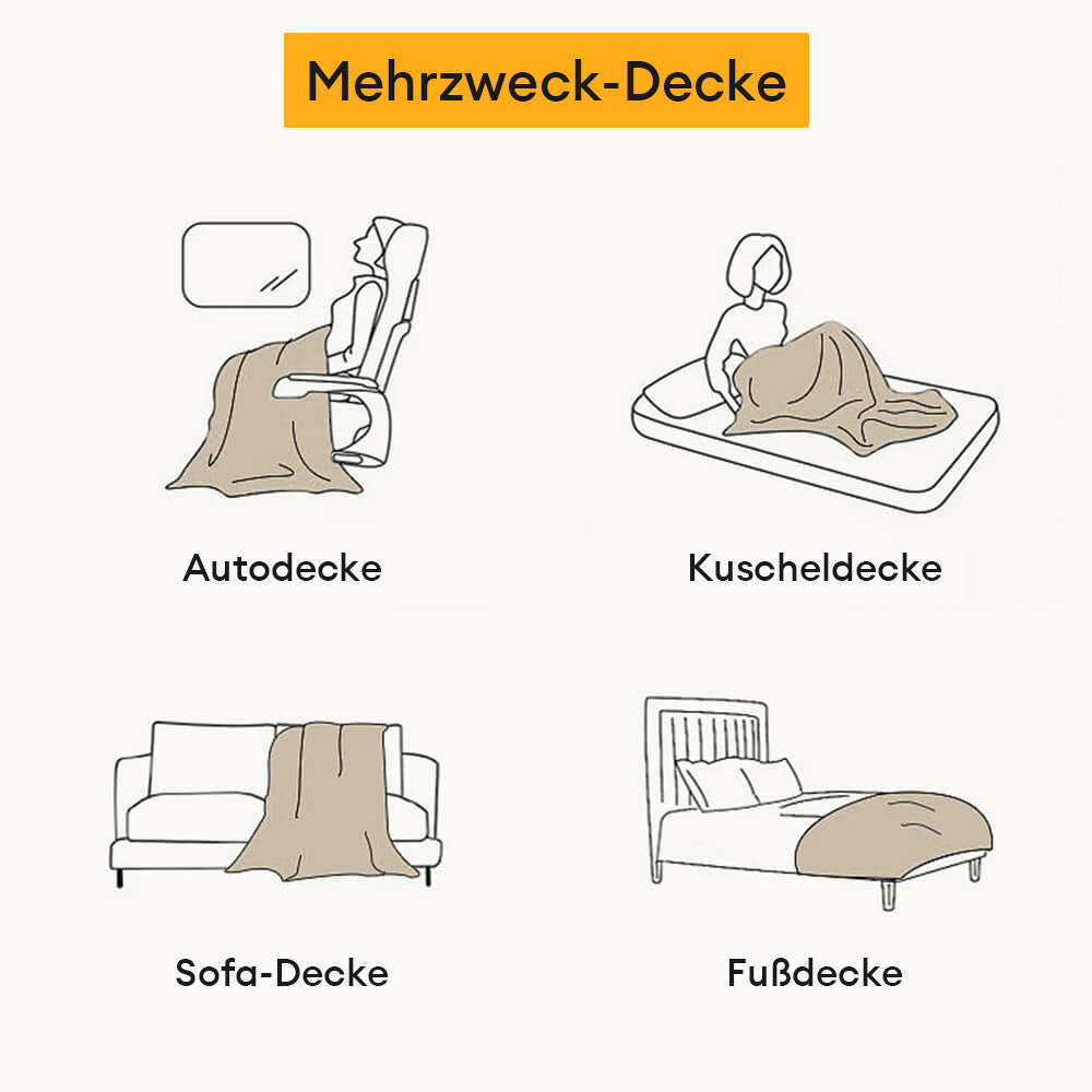 Fischgrätmuster Fransen Chenille Decke Sofabezug