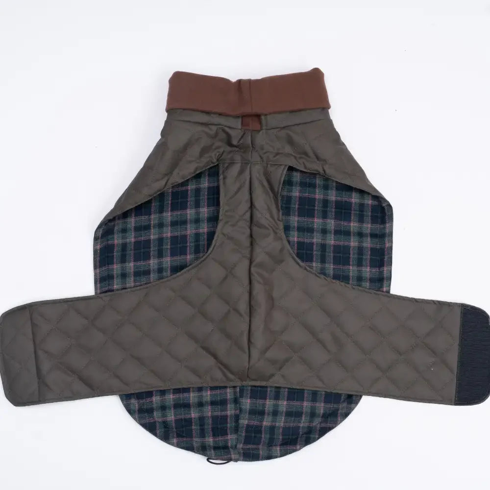Hochgeschlossenes gesteppte Hundeweste – warmer modischer Wintermantel