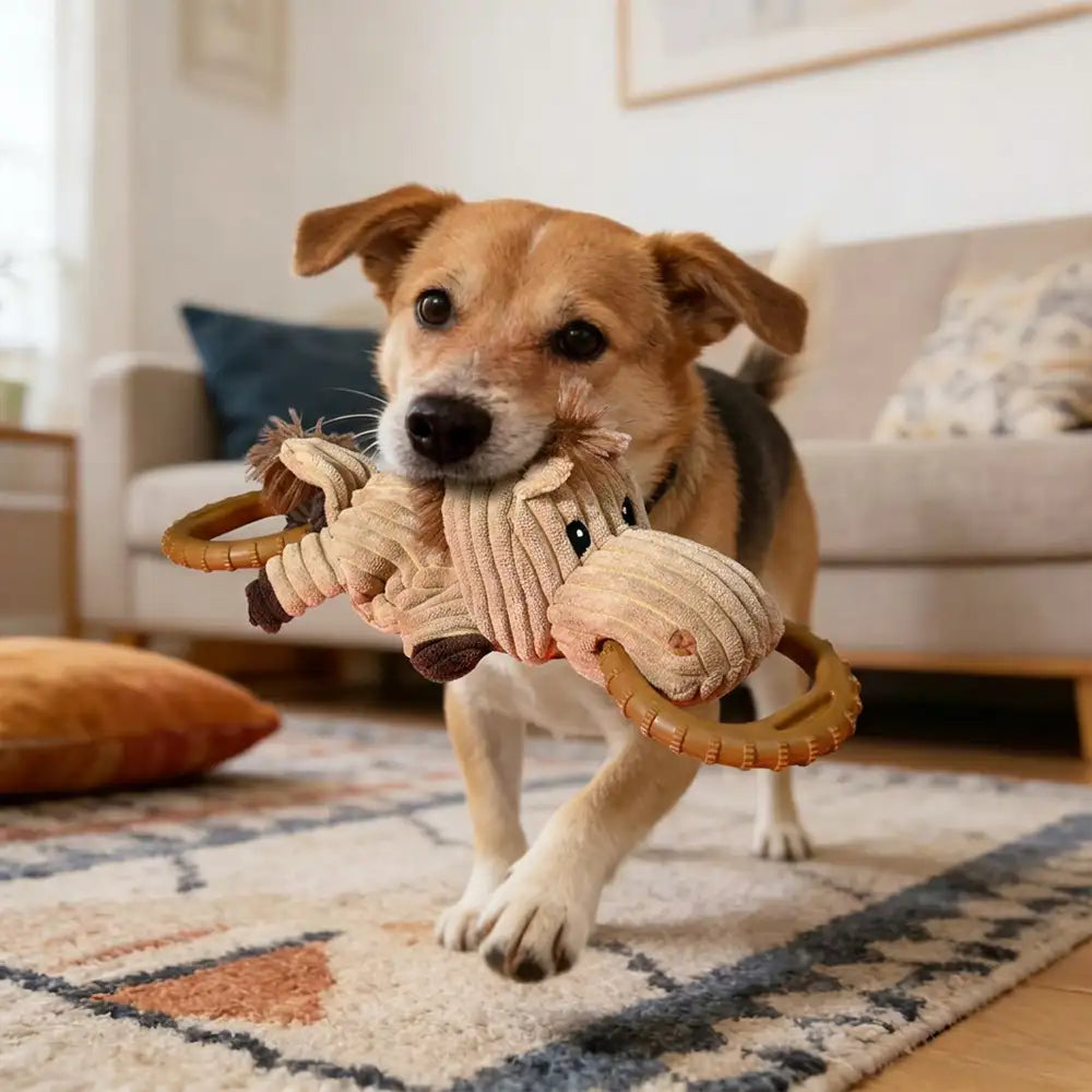Interaktives Hundespielzeug zum Kauen - Pferd