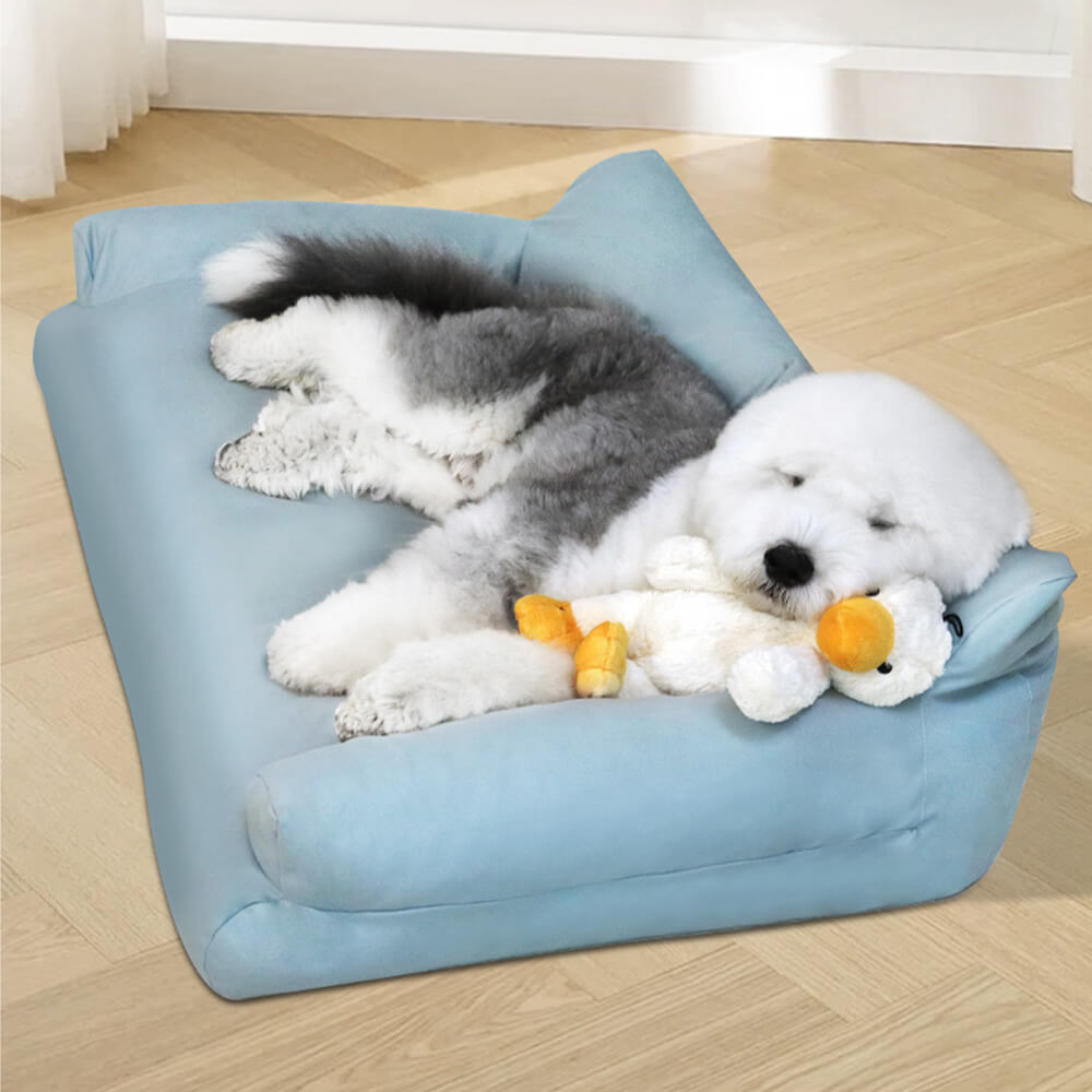 Gemütliches Hundesofabett aus Kratzfestem und Wasserdichtem Kunstleder