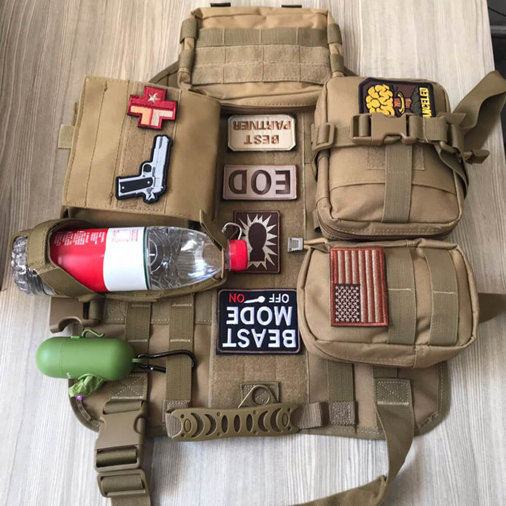 Militärstil Taktische Hundeweste mit verstellbaren Gurten