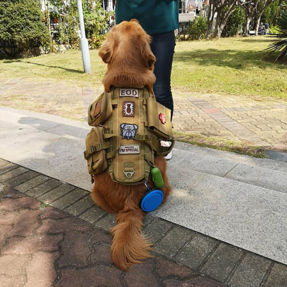 Militärstil Taktische Hundeweste mit verstellbaren Gurten