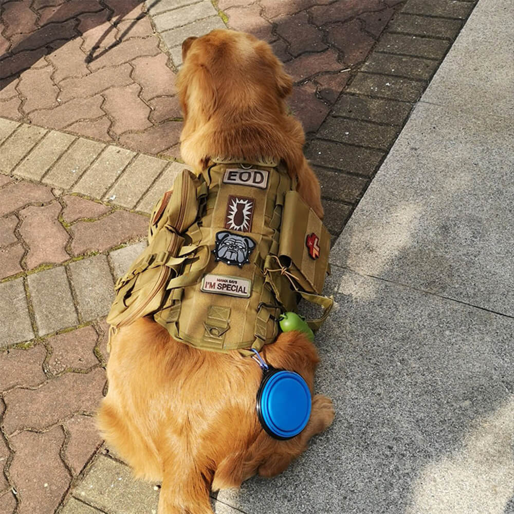 Militärstil Taktische Hundeweste mit verstellbaren Gurten