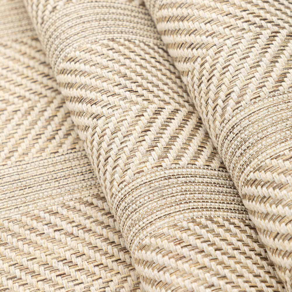 Minimalistisches Fischgrätenmuster Atmungsaktive Kunstleinen Ganzjahres-Sofabezug