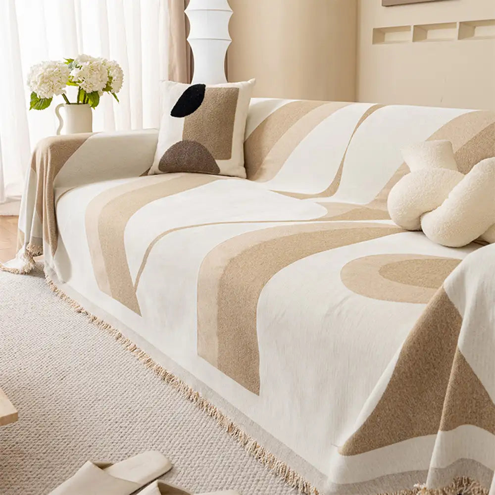 Moderne Chenille-Sofaabdeckung – Ganzjährig Universell & Multifunktional