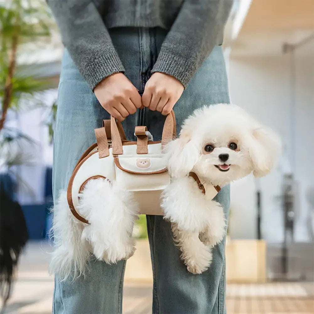 Multifunktionaler tragbarer Zug-Trage-Rucksack für kleine Hunde