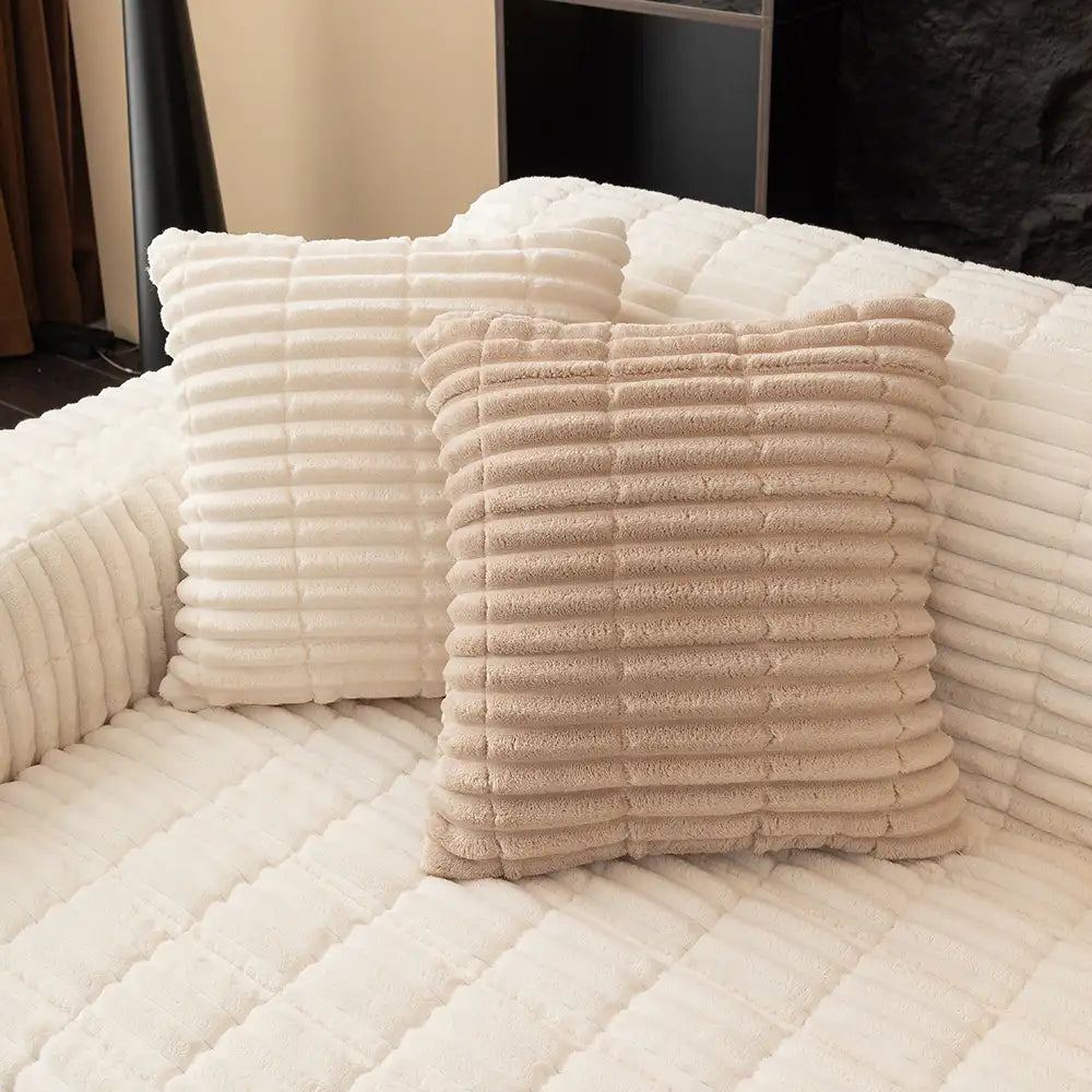 Einsitzer Bequemer Fleece Sofa Schutzhülle Rutschfeste Couchbezug