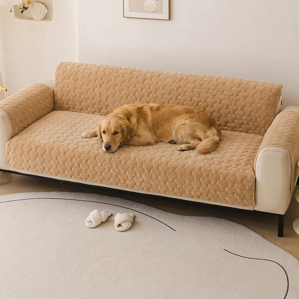 Einzelstück Kurzer Plüsch Bequeme Hautfreundliche Möbel Schutz Couchbezug - Puzzle