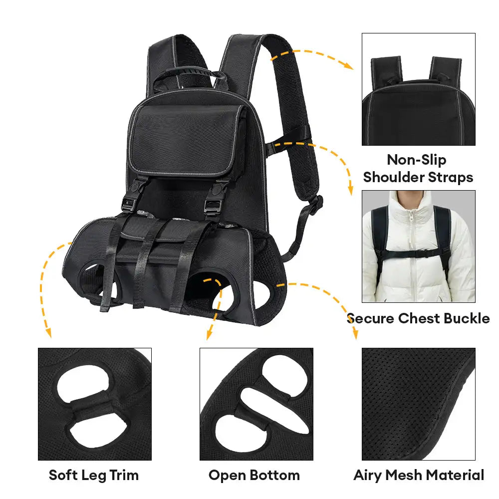 Tragbares ergonomisches, komfortables Hebegeschirr für Hunde tragetasche für den Outdoorsport.